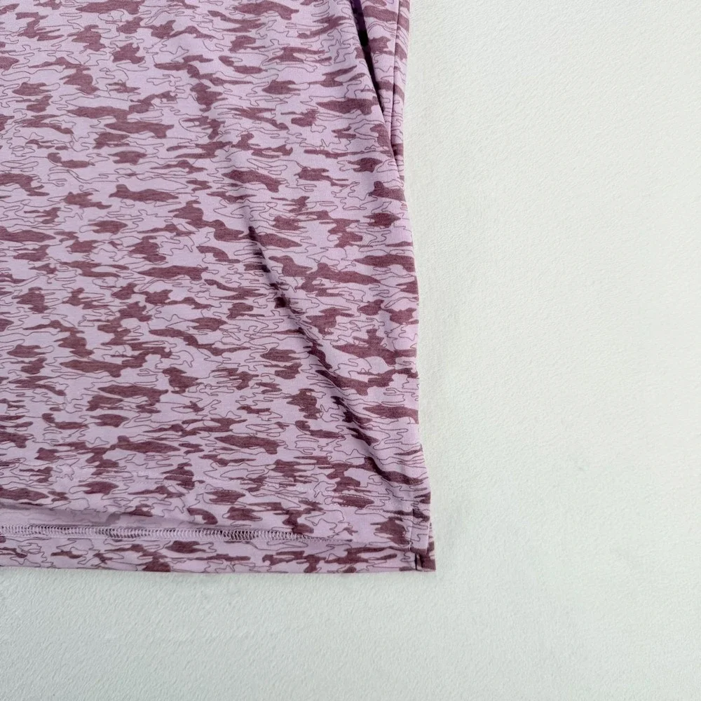 Adidas Camouflage Print Polo Shirt Mens 2XL Pink Golf Lightweight Performance
